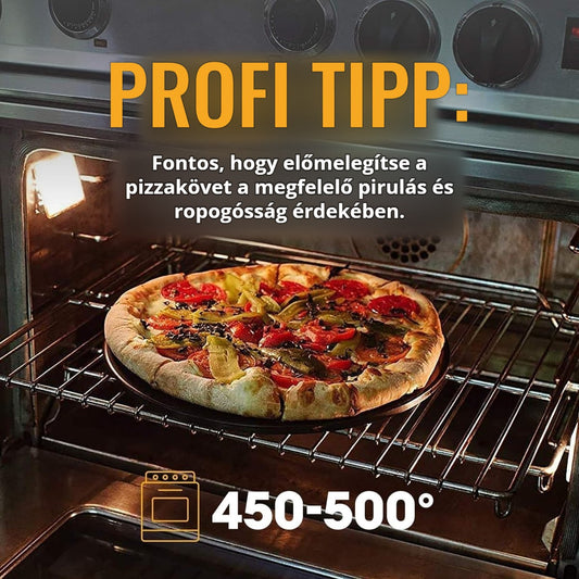 Kerámia pizzakő a sütőben – profi tipp: melegítse elő a pizzakövet