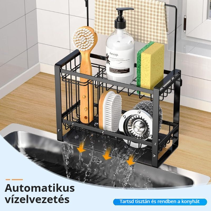 PKBD mosogatószivacs-tartó automatikus vízelvezetéssel