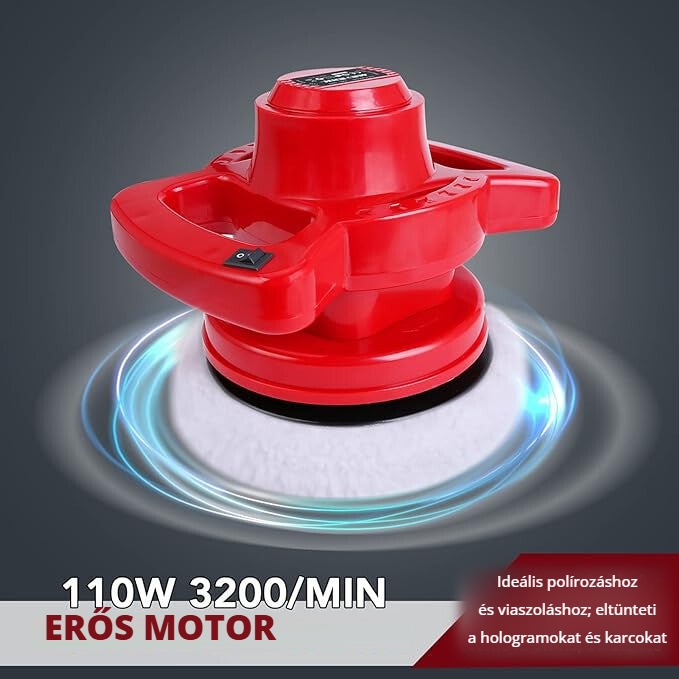 Meterk excenteres polírozógép 110 W erős motor