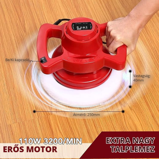 Meterk polírozógép 250 mm extra nagy talplemez