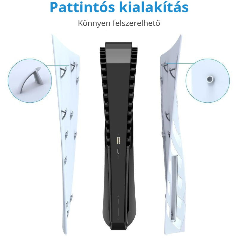 PS5 előlap pattintós kialakítással – könnyen felszerelhető