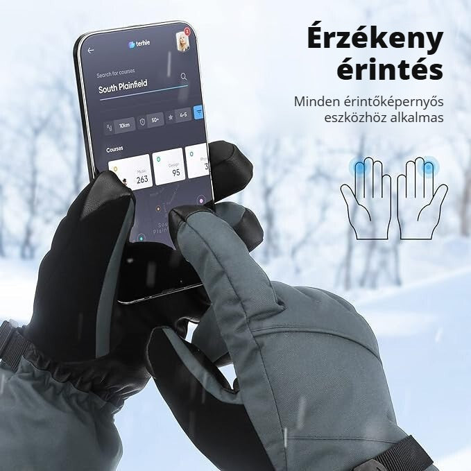 Sefzone síkesztyű – érintőképernyős használat