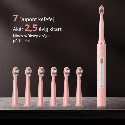 Sejoy elektromos fogkefe – 7 Dupont kefefej, akár 2,5 évig