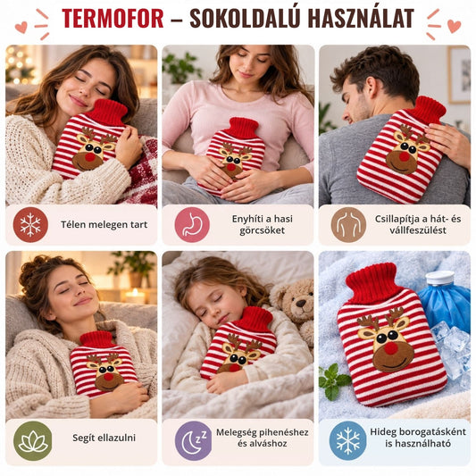 Septam termofor plüss huzattal – sokoldalú használat