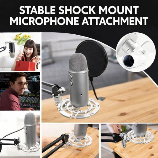 Shock Mount Mikrofon Rezgéscsillapító Tartó – Univerzális Mikrofon Kengyel Blue Yeti és Snowball Mikrofonhoz - BShopy