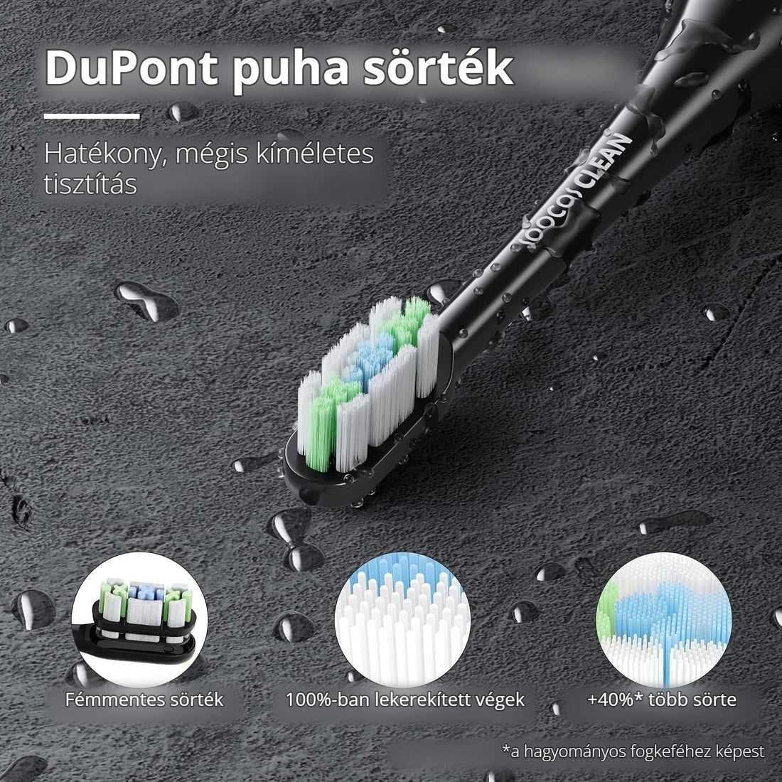 Soocas X3U szónikus fogkefe – DuPont puha sörték, kíméletes tisztítás