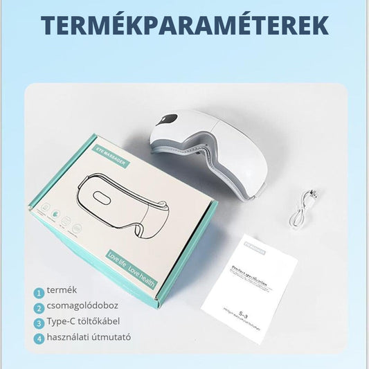 BLux szemmasszírozó – termékparaméterek, csomag tartalma