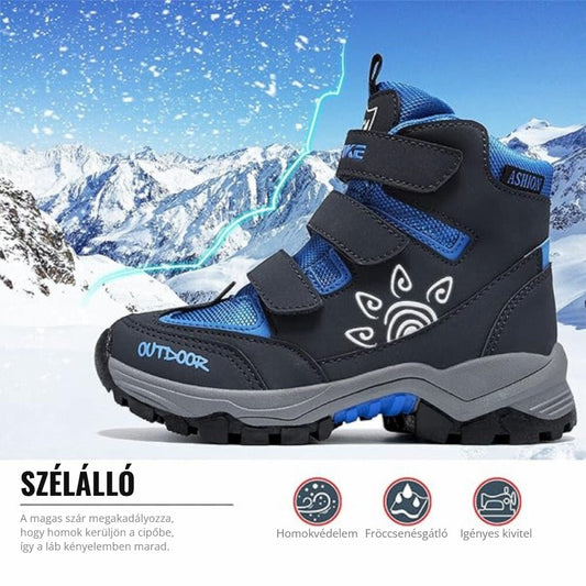 Téli cipő gyerekeknek – szélálló, magas szárú kialakítás