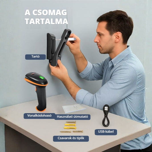 Tera D5100-CR vezeték nélküli vonalkódolvasó – a csomag tartalma