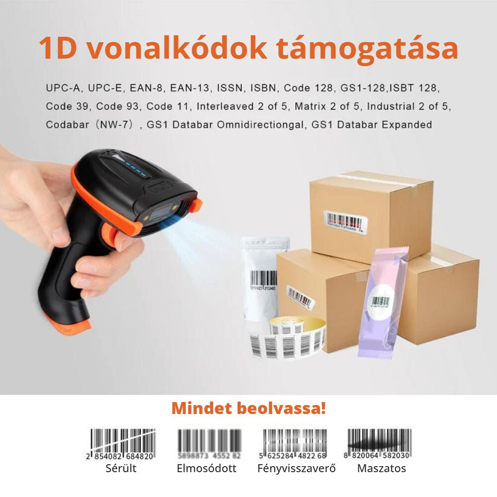 Tera D5100 vonalkódolvasó – 1D vonalkódok támogatása