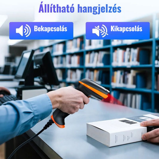 Tera D5100Y vonalkódolvasó állítható hangjelzéssel