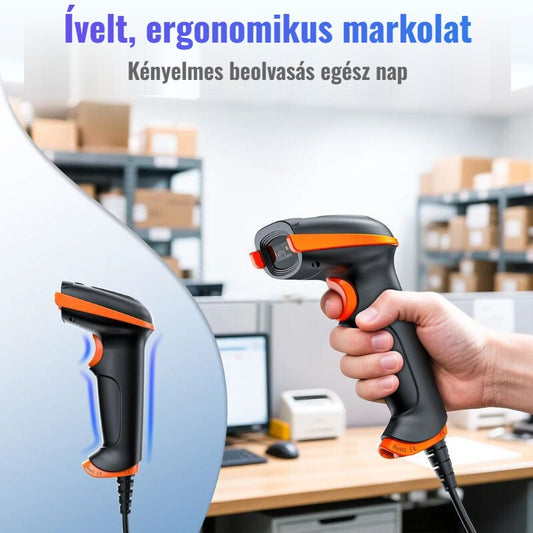 Tera D5100Y vonalkódolvasó ívelt, ergonomikus markolattal
