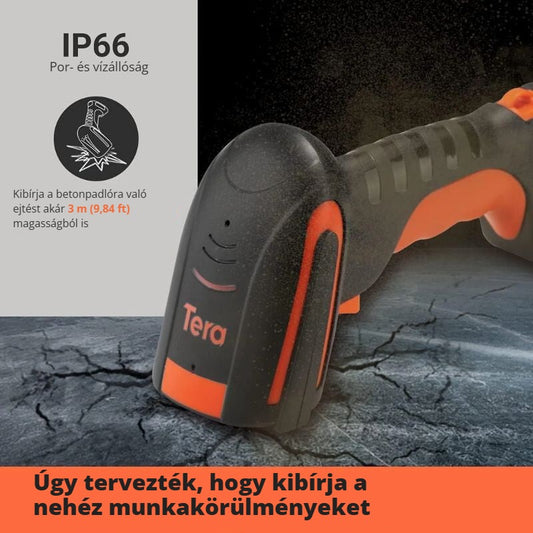 Tera L8100 vonalkódolvasó IP66 por- és vízálló, 3 m-es ejtést is kibír