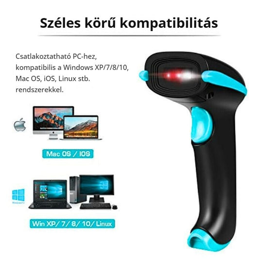 Tera T5100 vonalkódolvasó – kompatibilis Windows, Mac OS, iOS, Linux rendszerekkel