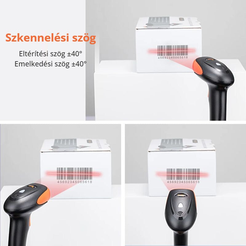Tera vonalkódolvasó szkennelési szöge ±40°