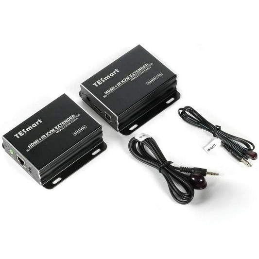 TESmart HDMI KVM + IR Extender 60 m, Cat5e/6, EDID, 1080p@60Hz - BShopy