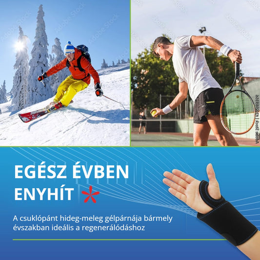 TheraPAQ csuklórögzítő – egész évben enyhít, hideg-meleg gélpárna