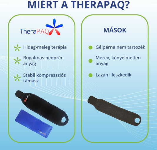 TheraPAQ csuklórögzítő összehasonlítás – miért a TheraPAQ