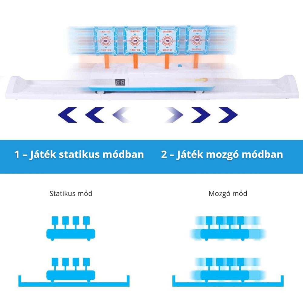 Vimzone digitális céltábla – statikus és mozgó mód