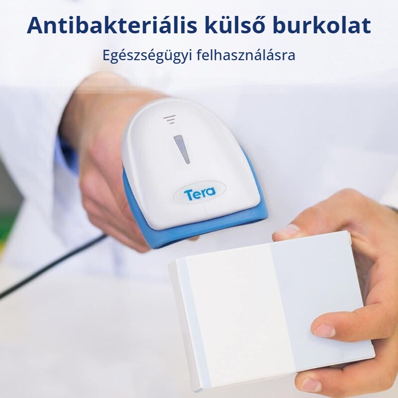Tera vezetékes vonalkódolvasó antibakteriális külső burkolattal