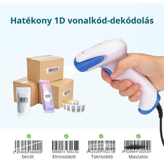 Tera vonalkódolvasó – sérült, elmosódott, tükröződő vonalkódokat is beolvas