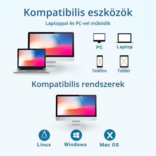 Tera vonalkódolvasó – kompatibilis eszközök és rendszerek: Windows, Mac OS, Linux