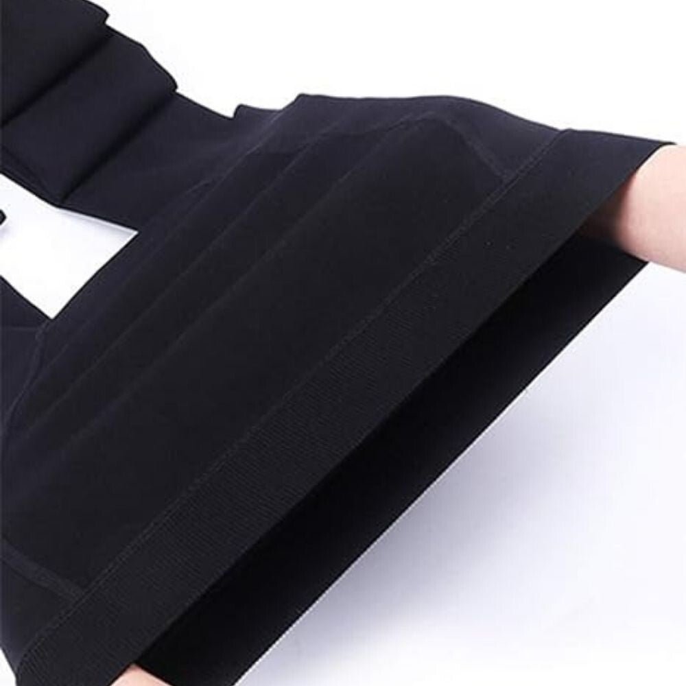 Yulaixuan Női Divatos Pamut Lábfej Nélküli Harisnyanadrág, 3db (Fekete) Plus Size