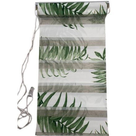 Blux Levélmintás Mini Roló 40 x 140 cm - Fehér
