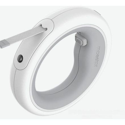 Moestar 2 Plus Automata Kutyapóráz LED Lámpával – 3 Méteres, Szürke-Fehér