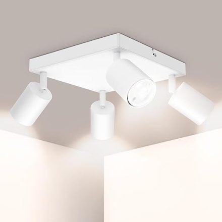Ketom Forgatható, Állítható 4 Irányú LED Mennyezeti Sportlámpa (Fehér)
