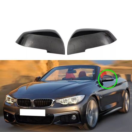 Autós Külső Tükör Burkolat BMW Modellekhez (Karbonszálas Minta)