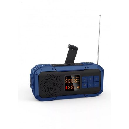 Multifunkciós Hordozható Rádió – Bluetooth, Powerbank, Napelemes, Vészlámpa