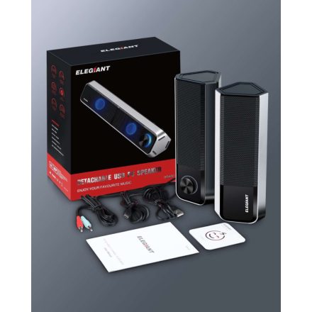 ELEGIANT SR400  Bluetooth, HiFi Sztereó USB-s PC Hangszórópár 2db/Csomag