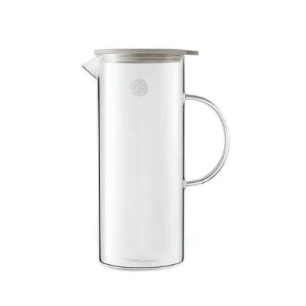 Buydeem CD2003 Teáskanna Hőálló Üveg Kancsó, Fedéllel 1200ml