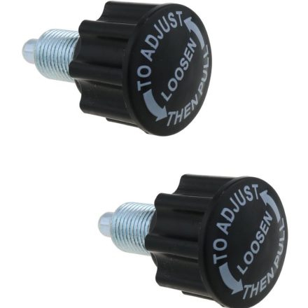 Blux Rugós Fogantyú Szárral És Csavarral - 2db (Fekete)
