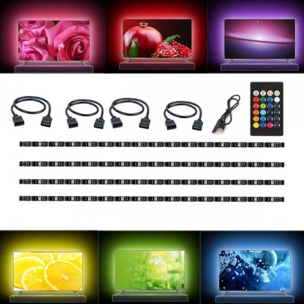 Innolight 4×0,5 m LED Szalag – TV/monitor Háttérvilágítás, Energiatakarékos LED Csík
