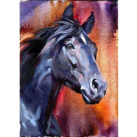 Gyémántfestő Készlet Ló Mintával 35 x 25 cm