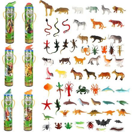BeebeeRun 6 Darabos Puha Állatfigura Szett – Gyerekeknek