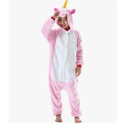 Onesie Unikornis Kezeslábas Gyerekeknek 140cm (Rózsaszín)
