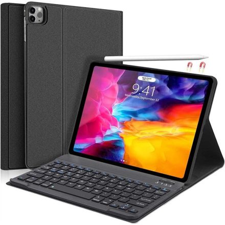 SENGBIRCH iPad Pro 11 Hüvelykes Táblagép Tok Billentyűzettel (Fekete)