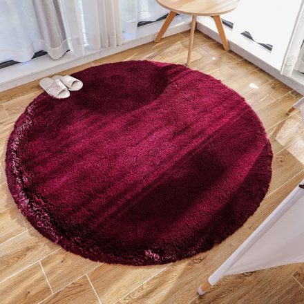GaoTuo Modern Kör Alakú Puha Bolyhos Szőnyeg 140x140 (Vörös)