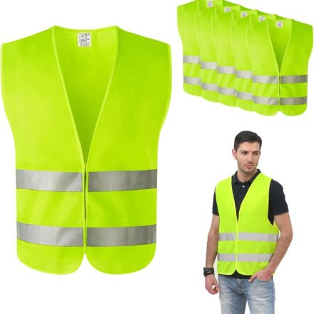 Bowfar Fényvisszaverő, Láthatósági Mellény Szett - 2XL 6db