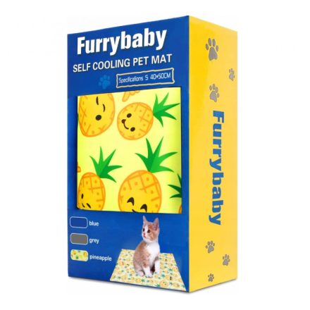 Furrybaby Hűsítő Matrac Kutyáknak És Macskáknak Ananászmintás XS 30x40cm
