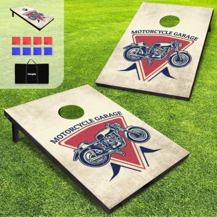Pennpliy Cornhole Játékszett -  Motoros Mintával