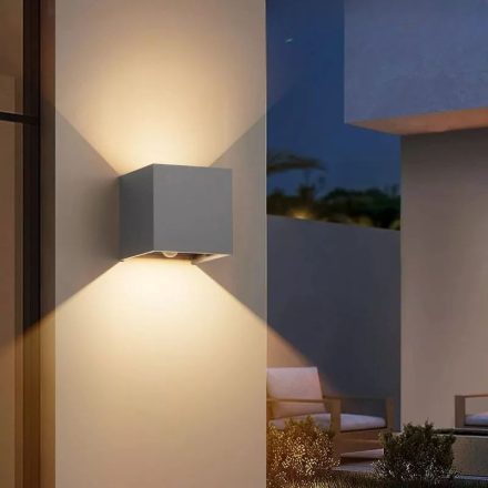 Klighten 12W Mozgásérzékelős Fali Lámpa 1db - Világosszürke