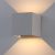 Klighten 9W LED Fali Lámpa Cserélhető Izzóval - Szürke 